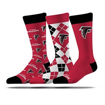Unisex Strideline Atlanta Falcons Business Knit Crew Socks Three-Pack Set