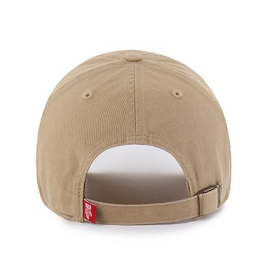 Men's '47 Khaki Wisconsin Badgers Vault Clean Up Adjustable Hat