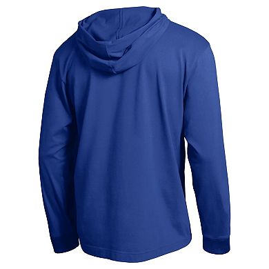 Men's Champion Royal Seattle Mariners Cooperstown Hooded Long-Sleeve T-Shirt