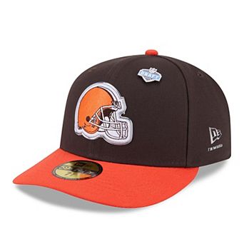 Men's New Era Brown/Orange Cleveland Browns 2026 NFL Draft Pre-Curved 59FIFTY Fitted Hat