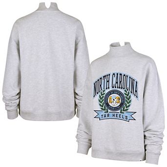 Women's '47 Gray North Carolina Tar Heels Laurel Arch Mock Neck Sweatshirt