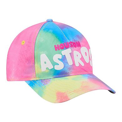 Toddler New Era Houston Astros Tie Dye M-Crown A-Frame 9FORTY Adjustable Hat