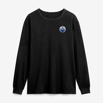 Men's Fanatics Black Edmonton Oilers Game Long Sleeve T-Shirt