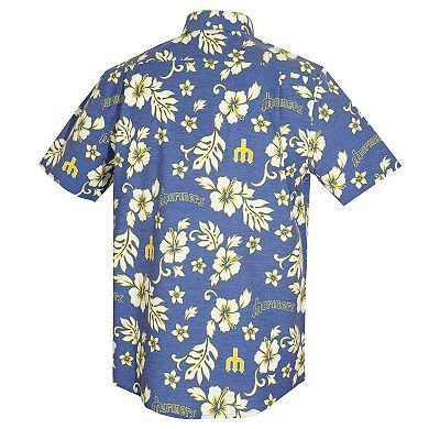 Men's Reyn Spooner Blue Seattle Mariners Cooperstown Kekai Performance Button-Down Top
