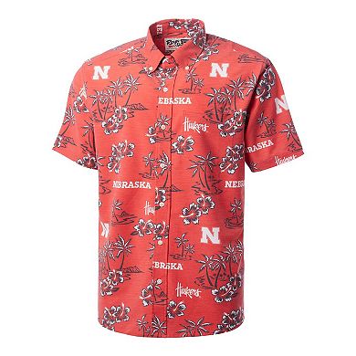 Men's Reyn Spooner Scarlet Nebraska Huskers Kekai Classic Tri-Blend Button-Down Shirt
