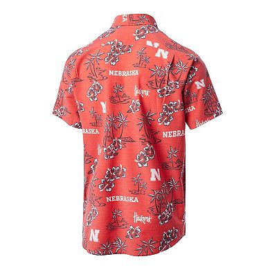 Men's Reyn Spooner Scarlet Nebraska Huskers Kekai Classic Tri-Blend Button-Down Shirt