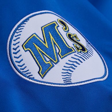 Men's Mitchell & Ness Ken Griffey Jr. Royal Seattle Mariners Legends Collection Lightweight Satin Full-Snap Jacket
