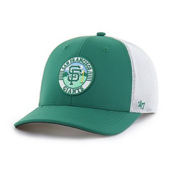 Men's '47 Kelly Green/White San Francisco Giants Elevated Greens Adjustable Trucker Hat