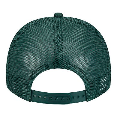 Youth New Era Green Athletics Logo Fade A-Frame 9FIFTY Snapback Hat