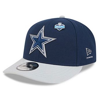 Youth New Era Navy/Silver Dallas Cowboys 2026 NFL Draft Pre-Curved 9FIFTY Snapback Hat