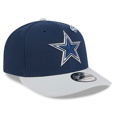 Youth New Era Navy/Silver Dallas Cowboys 2026 NFL Draft Pre-Curved 9FIFTY Snapback Hat