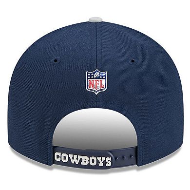 Youth New Era Navy/Silver Dallas Cowboys 2026 NFL Draft Pre-Curved 9FIFTY Snapback Hat