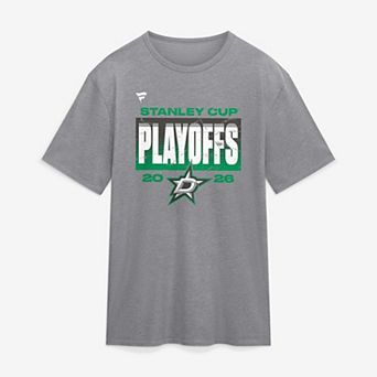 Men's Fanatics Athletic Heather Gray Dallas Stars 2026 Stanley Cup Playoffs Vintage Tri-Blend T-Shirt