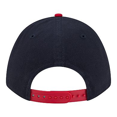 Men's New Era Navy/Red Cleveland Guardians Team Loyal 9FORTY M-Crown Adjustable Hat