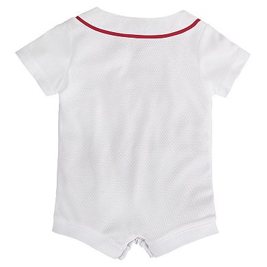 Infant Nike White Boston Red Sox Home Replica Romper Jersey