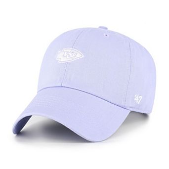 Women's '47 Purple Kansas City Chiefs Base Runner Ballpark Clean Up Adjustable Hat