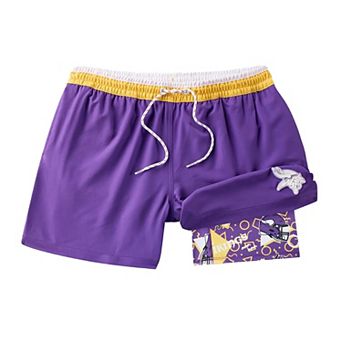 Men's Chubbies Purple Minnesota Vikings The Secret Lined Swim Trunks
