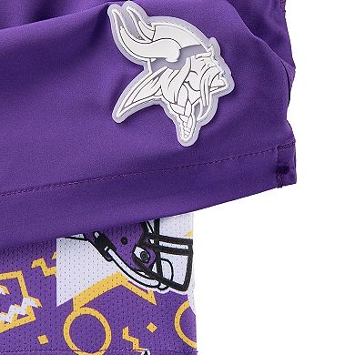 Men's Chubbies Purple Minnesota Vikings The Secret Lined Swim Trunks