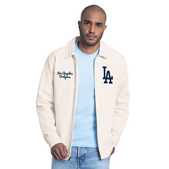 Men's Starter White Los Angeles Dodgers Franchise Lightweight Full-Zip Jacket