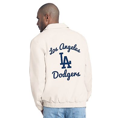 Men's Starter White Los Angeles Dodgers Franchise Lightweight Full-Zip Jacket