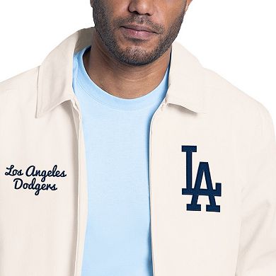 Men's Starter White Los Angeles Dodgers Franchise Lightweight Full-Zip Jacket