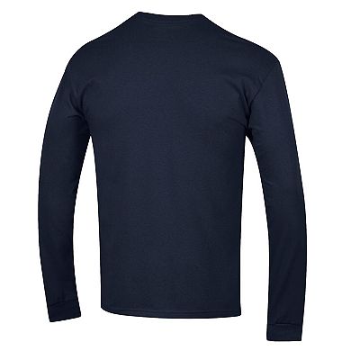 Men's Champion Navy Montreal Canadiens Long Sleeve Jersey T-Shirt