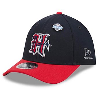 Men's New Era Navy/Red Houston Texans 2026 NFL Draft 39THIRTY M-Crown Flex Hat