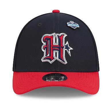 Men's New Era Navy/Red Houston Texans 2026 NFL Draft 39THIRTY M-Crown Flex Hat