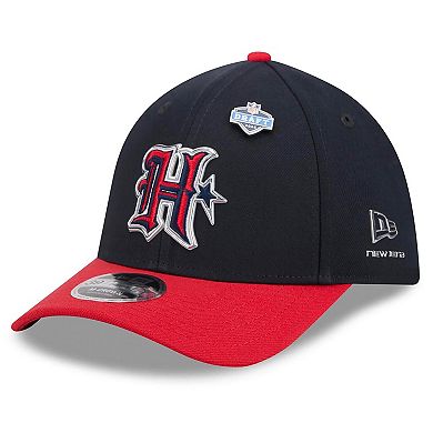 Men's New Era Navy/Red Houston Texans 2026 NFL Draft 39THIRTY M-Crown Flex Hat