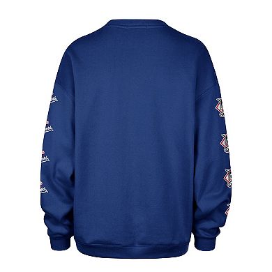 Women's '47 Royal Los Angeles Dodgers Trendy Team Go Big Oversized Sweatshirt