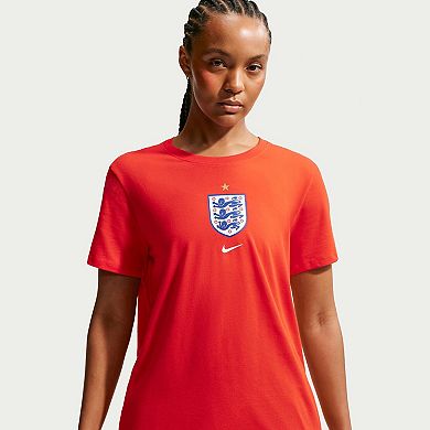 Women's Nike Red England National Team Crest T-Shirt