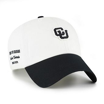 Men's '47 White/Black Colorado Buffaloes Contemporary Basics Two Tone Clean Up Adjustable Hat