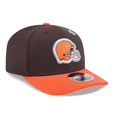 Men's New Era Brown/Orange Cleveland Browns 2026 NFL Draft 9SEVENTY Adjustable Hat