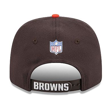 Men's New Era Brown/Orange Cleveland Browns 2026 NFL Draft 9SEVENTY Adjustable Hat