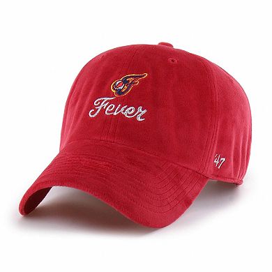 Unisex '47 Red Indiana Fever Spirited Velour Clean Up Adjustable Hat