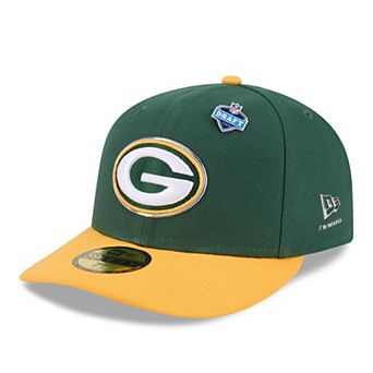 Men's New Era Green/Gold Green Bay Packers 2026 NFL Draft Pre-Curved 59FIFTY Fitted Hat