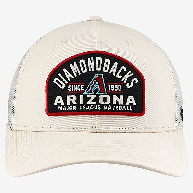 Men's '47 Cream Arizona Diamondbacks Leland Adjustable Trucker Hat