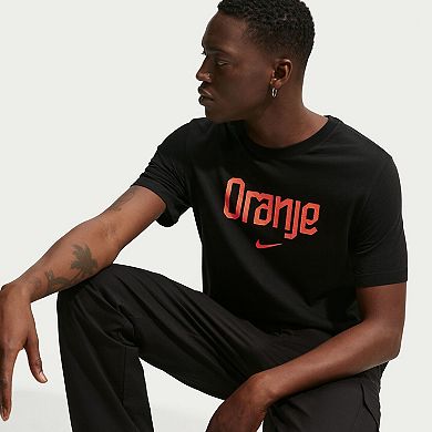 Men's Nike Black Netherlands National Team Wordmark T-Shirt