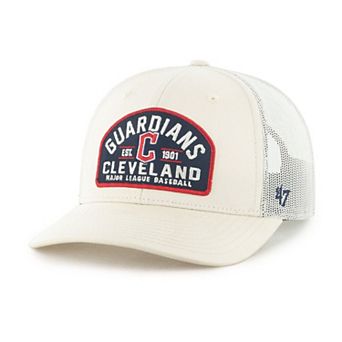 Men's '47 Cream Cleveland Guardians Leland Adjustable Trucker Hat
