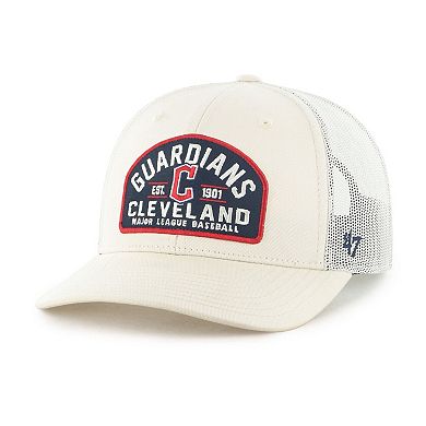 Men's '47 Cream Cleveland Guardians Leland Adjustable Trucker Hat
