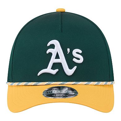 Men's New Era Green/Gold Athletics Rope M-Crown A-Frame 39THIRTY Flex Hat