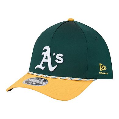 Men's New Era Green/Gold Athletics Rope M-Crown A-Frame 39THIRTY Flex Hat