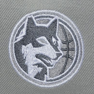 Men's Mitchell & Ness Gray Minnesota Timberwolves Thunderstorm Head Coach Pro Crown Snapback Hat