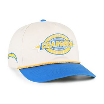 Men's '47 Natural Los Angeles Chargers Frame Out Two Tone Hitch Adjustable Hat