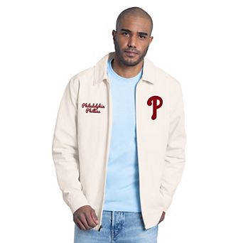 Men's Starter White Philadelphia Phillies Franchise Lightweight Full-Zip Jacket