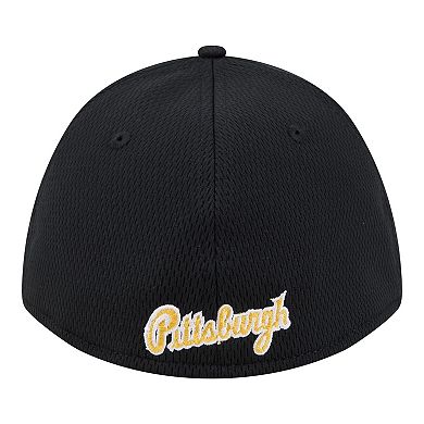 Men's New Era Black Pittsburgh Pirates Dash 39THIRTY Flex Hat
