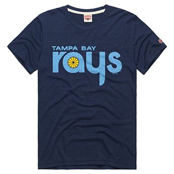 Men's Homage Navy Tampa Bay Rays Tri-Blend Hyperlocal T-Shirt