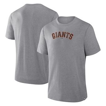 Men's Fanatics Heather Gray San Francisco Giants Play Tribute Tri-Blend T-Shirt