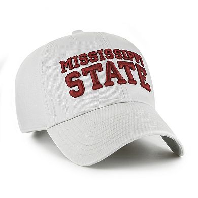 Men's '47 Gray Mississippi State Bulldogs Clean Up Adjustable Hat