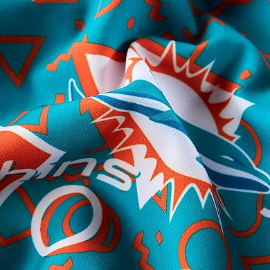 Men's Chubbies Aqua Miami Dolphins Game Day Fit Classic Lined Swim Trunks